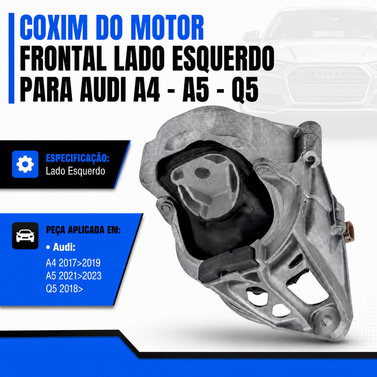 Coxim Motor Lado Esquerdo Para Audi A4 A5 Q5 8238h - Imagem 2
