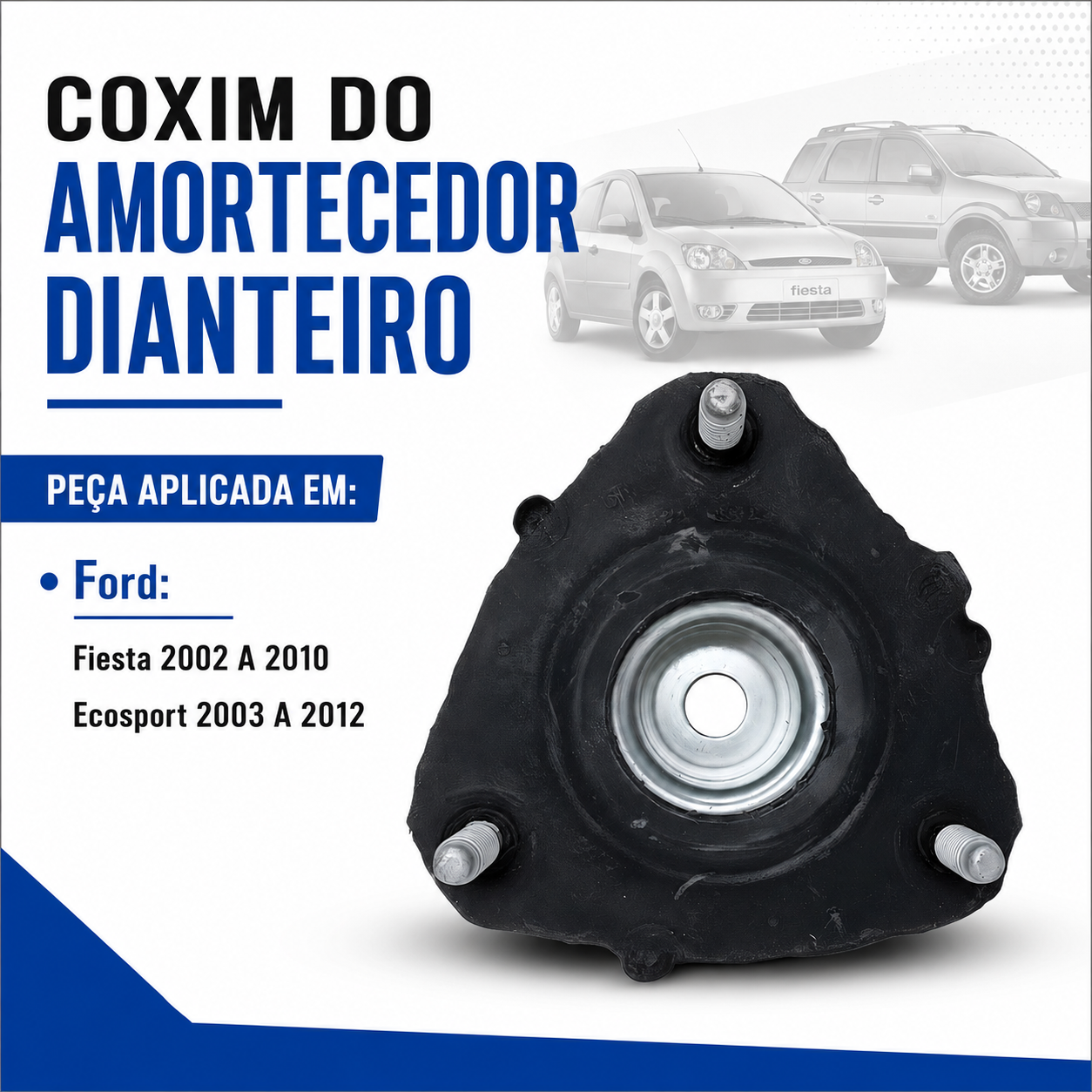 Coxim Amortecedor Dianteiro Ford Fiesta Ecosport 03... - Imagem 2