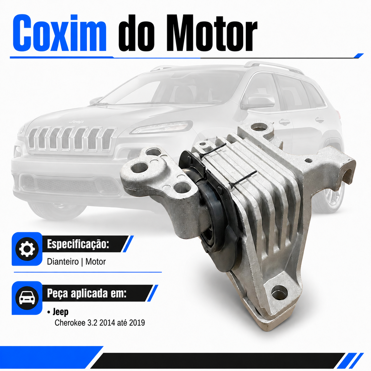 Coxim Do Motor Lado Direito Jeep Cherokee 3.2 V6 2014 A 2019 - Imagem 2
