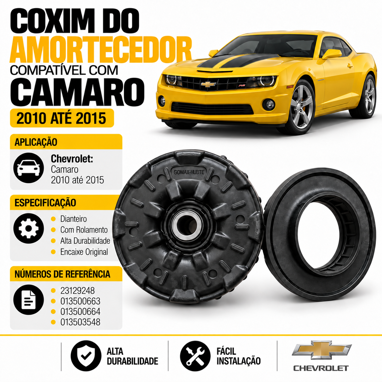 Coxim Batente Dianteiro Camaro - Imagem 2