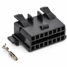 Kit Chicote Conector Plug Diagnóstico 16 Vias Fêmea 1,6mm