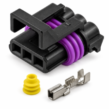 Kit Chicote Sensor Rotação S10 Blazer Montana 3 Vias Fêmea
