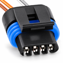 Chicote Conector Bobina Ignição Motor Passo 4 Vias Fêmea