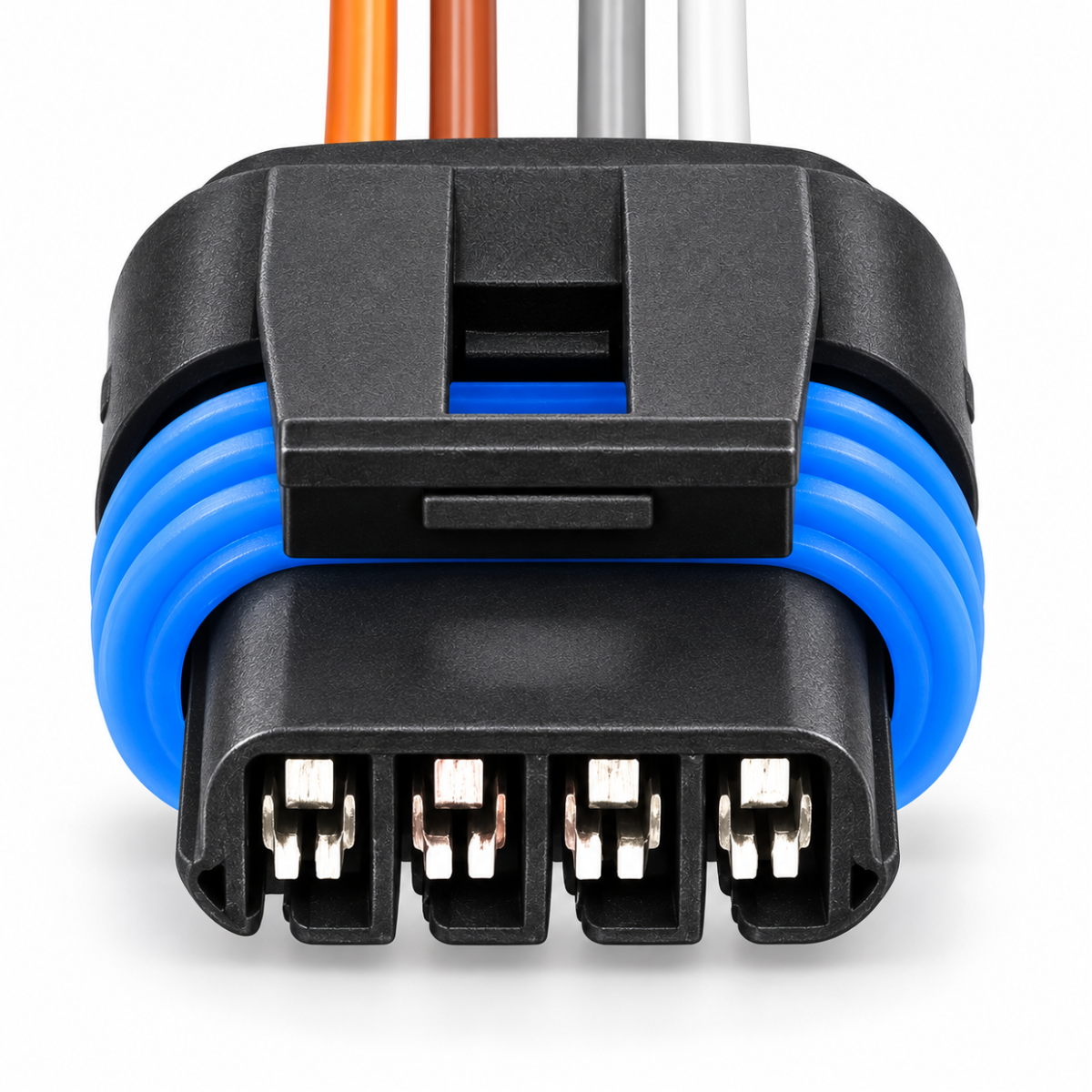 Chicote Conector Bobina Ignição Motor Passo 4 Vias Fêmea - Imagem 2